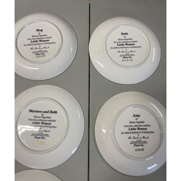 Little Women Danbury Mint Plate Set of 8 A6036 - Picture 3 of 9